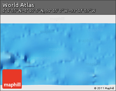 Physical 3D Map of the Area around 4° 22' 30" N, 94° 16' 30" W