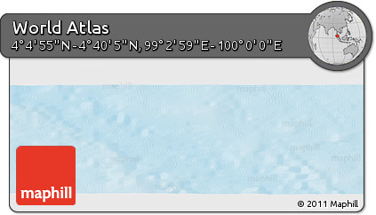 Physical Panoramic Map of the Area around 4° 22' 30" N, 99° 31' 30" E