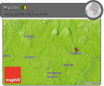 Physical 3D Map of Mpobo