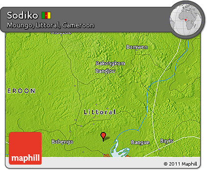 Physical 3D Map of Sodiko