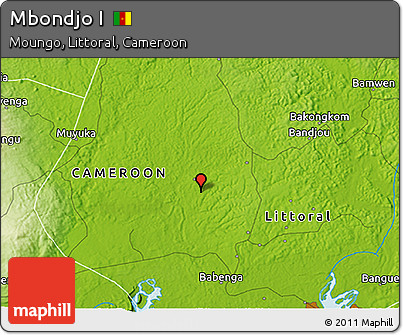 Physical 3D Map of Mbondjo I