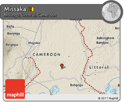 Shaded Relief 3D Map of Missaka