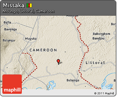 Shaded Relief 3D Map of Missaka