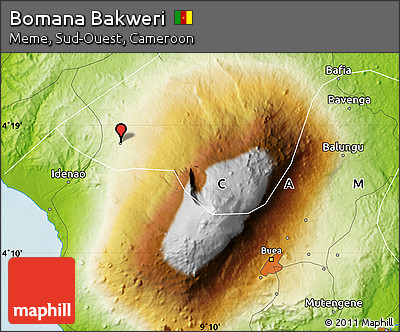 Physical Map of Bomana Bakweri