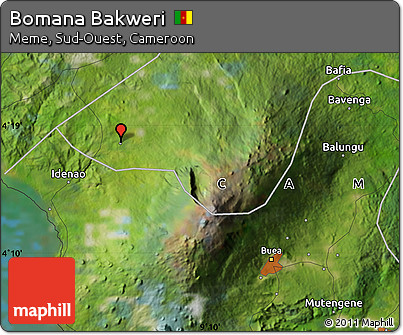 Satellite Map of Bomana Bakweri