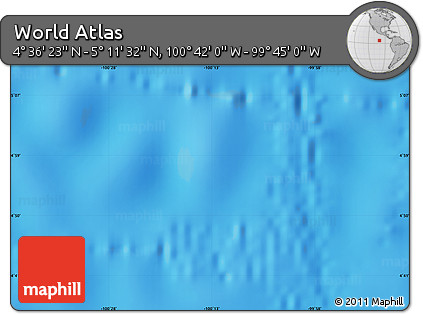 Physical Map of the Area around 4° 53' 57" N, 100° 13' 29" W