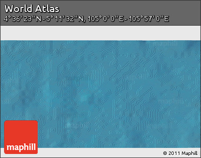 Satellite 3D Map of the Area around 4° 53' 57" N, 105° 28' 29" E