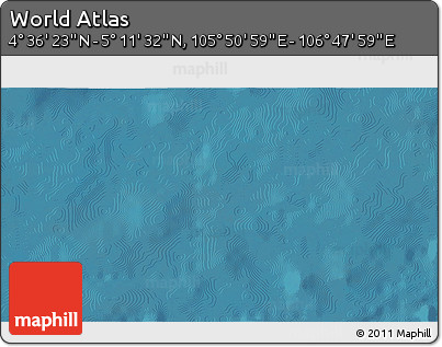 Satellite 3D Map of the Area around 4° 53' 57" N, 106° 19' 29" E