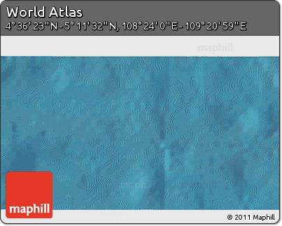 Satellite 3D Map of the Area around 4° 53' 57" N, 108° 52' 30" E