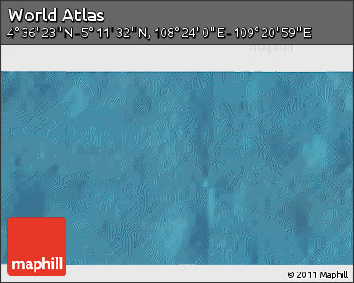 Satellite 3D Map of the Area around 4° 53' 57" N, 108° 52' 30" E