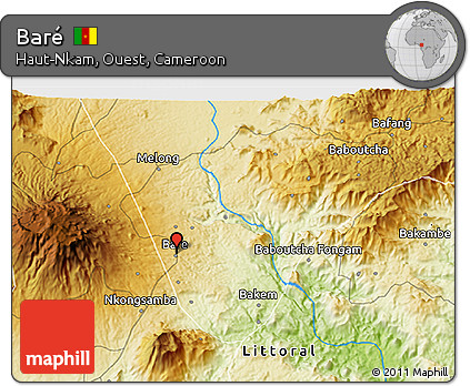 Physical 3D Map of Baré
