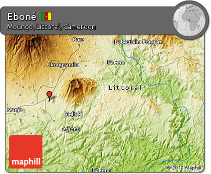 Physical 3D Map of Eboné