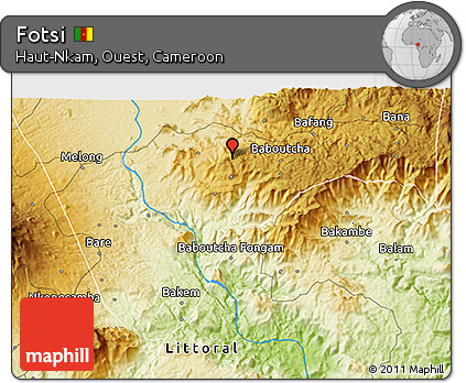 Physical 3D Map of Fotsi