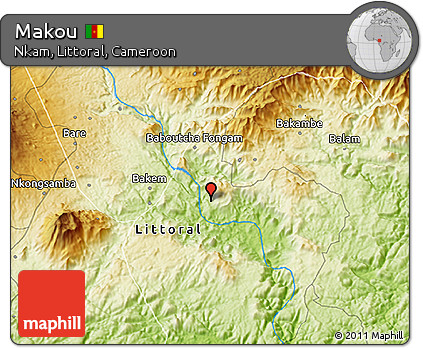 Physical 3D Map of Makou