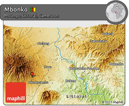 Physical 3D Map of Mbonko