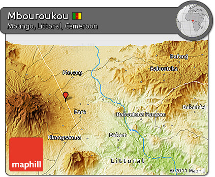 Physical 3D Map of Mbouroukou