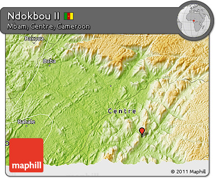 Physical 3D Map of Ndokbou II