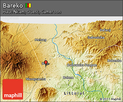 Physical 3D Map of Bareko