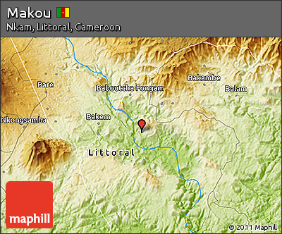 Physical 3D Map of Makou