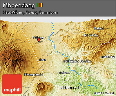 Physical 3D Map of Mboendang