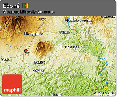 Physical 3D Map of Eboné