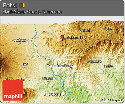 Physical 3D Map of Fotsi