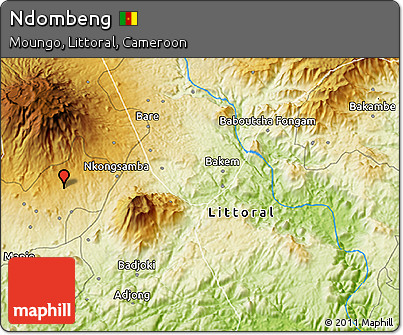 Physical 3D Map of Ndombeng