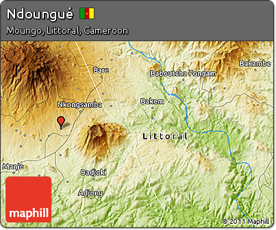 Physical 3D Map of Ndoungué