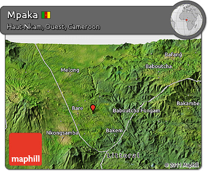 Satellite 3D Map of Mpaka