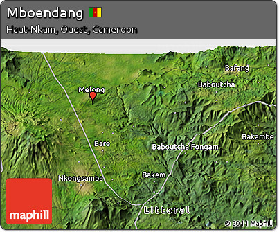 Satellite 3D Map of Mboendang