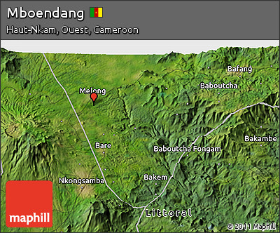 Satellite 3D Map of Mboendang