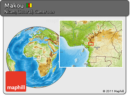 Physical Location Map of Makou
