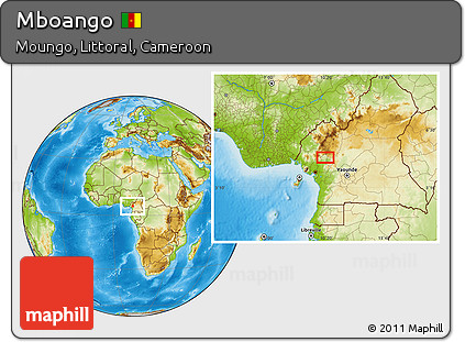 Physical Location Map of Mboango
