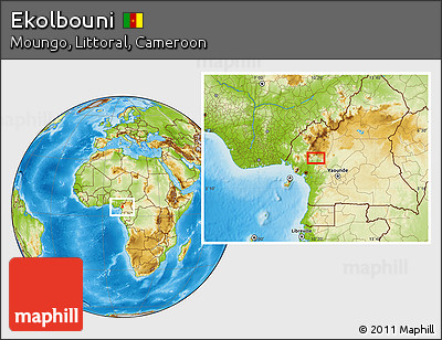 Physical Location Map of Ekolbouni