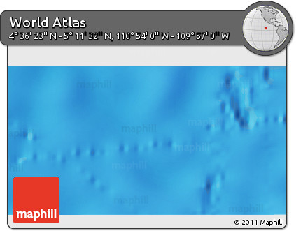 Physical 3D Map of the Area around 4° 53' 57" N, 110° 25' 30" W