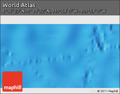 Physical 3D Map of the Area around 4° 53' 57" N, 110° 25' 30" W