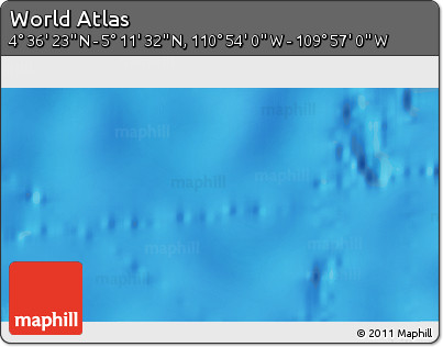 Physical 3D Map of the Area around 4° 53' 57" N, 110° 25' 30" W