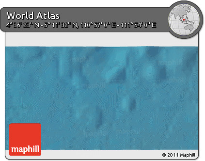Satellite 3D Map of the Area around 4° 53' 57" N, 111° 25' 30" E