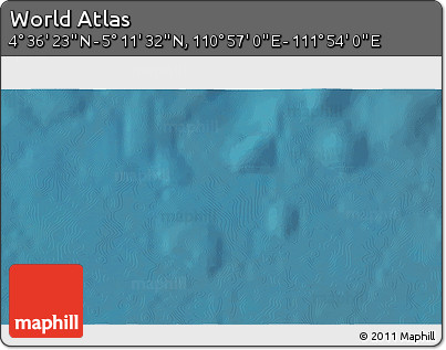 Satellite 3D Map of the Area around 4° 53' 57" N, 111° 25' 30" E