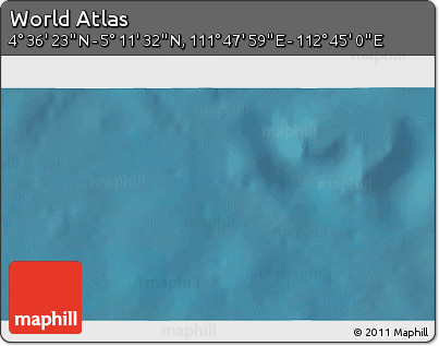 Satellite 3D Map of the Area around 4° 53' 57" N, 112° 16' 30" E