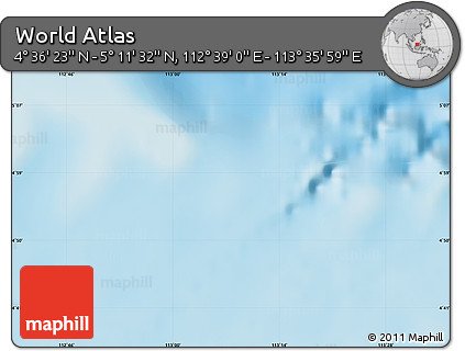 Physical Map of the Area around 4° 53' 57" N, 113° 7' 30" E