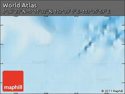 Physical Map of the Area around 4° 53' 57" N, 113° 7' 30" E