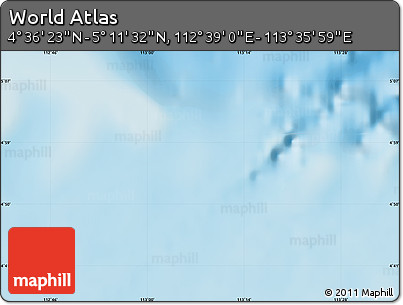 Physical Map of the Area around 4° 53' 57" N, 113° 7' 30" E