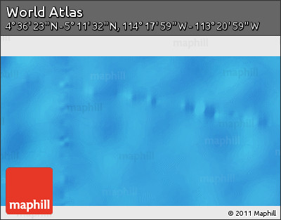Physical 3D Map of the Area around 4° 53' 57" N, 113° 49' 29" W