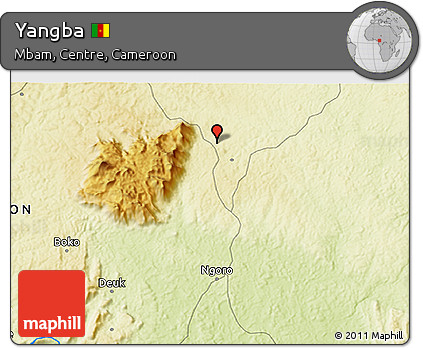 Physical 3D Map of Yangba