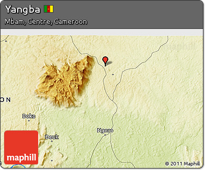 Physical 3D Map of Yangba