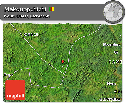 Satellite 3D Map of Makouopchichi