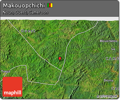 Satellite 3D Map of Makouopchichi
