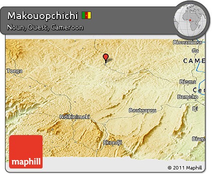 Physical Panoramic Map of Makouopchichi