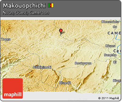 Physical Panoramic Map of Makouopchichi